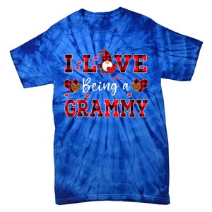 I Love Being A Grammy Gnome Valentine's Day Gift Tie-Dye T-Shirt