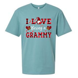 I Love Being A Grammy Gnome Valentine's Day Gift Sueded Cloud Jersey T-Shirt