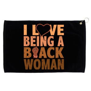 I Love Being A Black African Black History Month Gift Grommeted Golf Towel