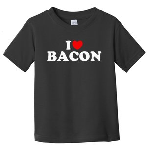 I Love Bacon Heart Toddler T-Shirt