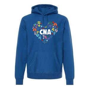 I Love Being A Cna Certified Nurse Heart Medical Assistant Gift Premium Hoodie