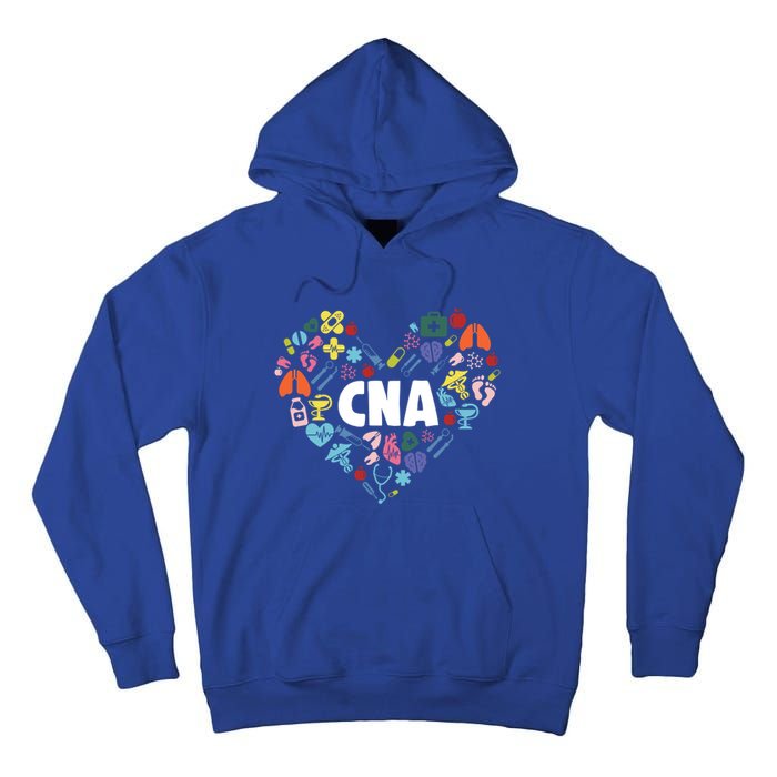 I Love Being A Cna Certified Nurse Heart Medical Assistant Gift Tall Hoodie