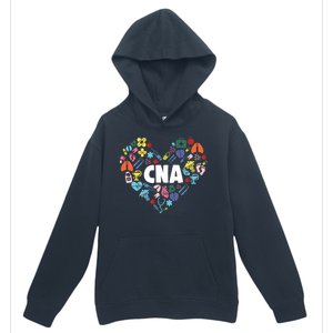 I Love Being A Cna Certified Nurse Heart Medical Assistant Gift Urban Pullover Hoodie