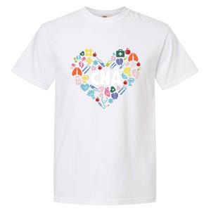 I Love Being A Cna Certified Nurse Heart Medical Assistant Gift Garment-Dyed Heavyweight T-Shirt