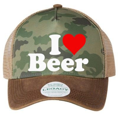I Love Beer I Heart Beer Legacy Tie Dye Trucker Hat