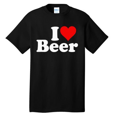 I Love Beer I Heart Beer Tall T-Shirt