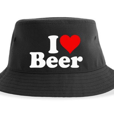 I Love Beer I Heart Beer Sustainable Bucket Hat