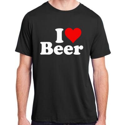 I Love Beer I Heart Beer Adult ChromaSoft Performance T-Shirt