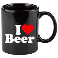 I Love Beer I Heart Beer 11oz C Handle Ceramic Mug
