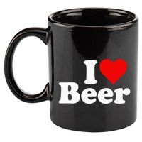I Love Beer I Heart Beer 11oz C Handle Ceramic Mug