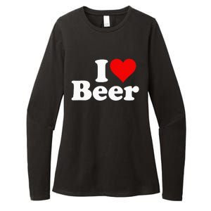 I Love Beer I Heart Beer Womens CVC Long Sleeve Shirt