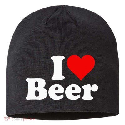 I Love Beer I Heart Beer Sustainable Beanie