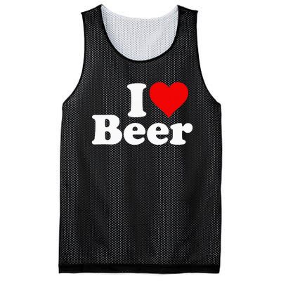 I Love Beer I Heart Beer Mesh Reversible Basketball Jersey Tank