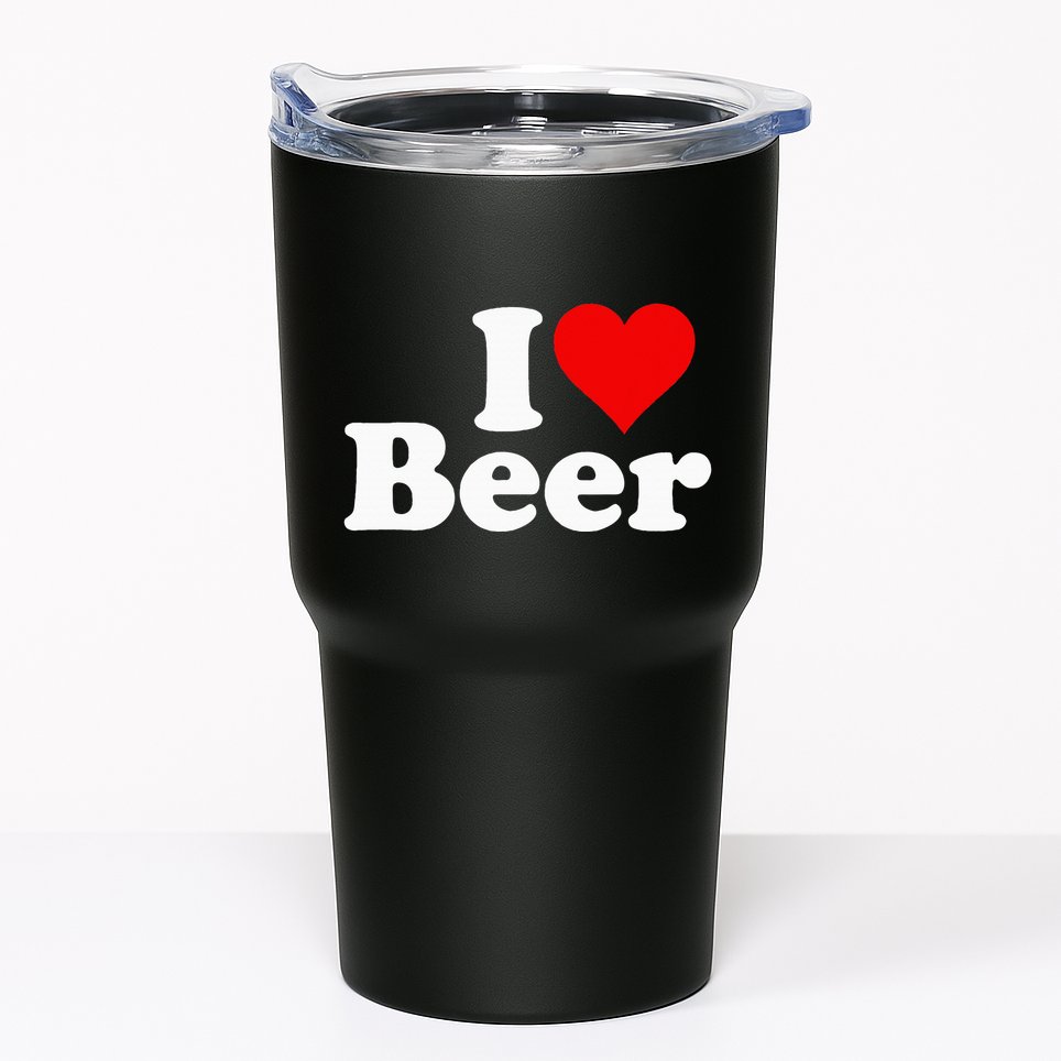 I Love Beer I Heart Beer Tumbler