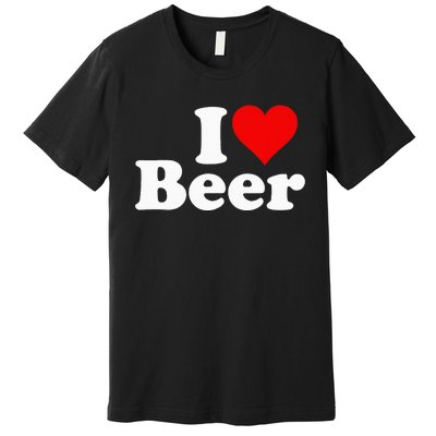 I Love Beer I Heart Beer Premium T-Shirt