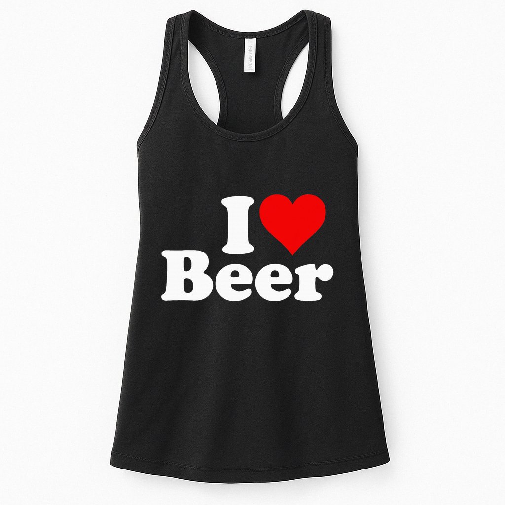 I Love Beer I Heart Beer Womens Tank Top
