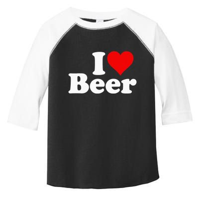 I Love Beer I Heart Beer Toddler Fine Jersey T-Shirt