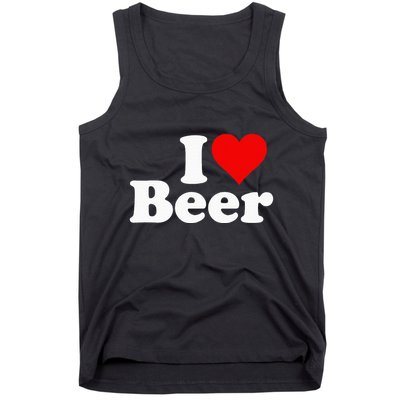 I Love Beer I Heart Beer Tank Top
