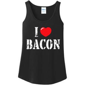 I Love Bacon For Bacon Lover Ladies Essential Tank