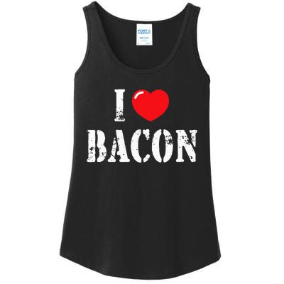 I Love Bacon For Bacon Lover Ladies Essential Tank