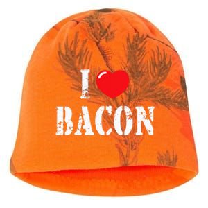 I Love Bacon For Bacon Lover Kati - Camo Knit Beanie