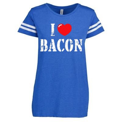 I Love Bacon For Bacon Lover Enza Ladies Jersey Football T-Shirt