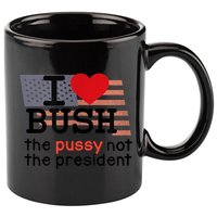 I LOVE BUSH 11oz C Handle Ceramic Mug