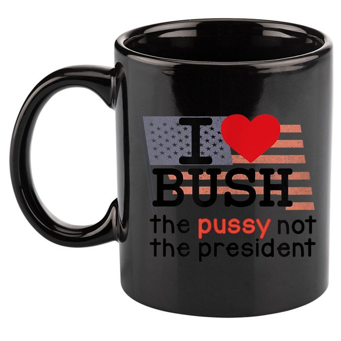 I LOVE BUSH 11oz C Handle Ceramic Mug