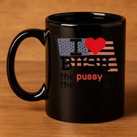 I LOVE BUSH 11oz C Handle Ceramic Mug