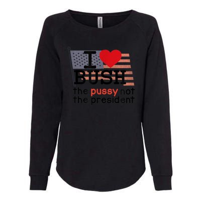 I LOVE BUSH Womens California Wash Sweatshirt