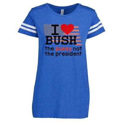 I LOVE BUSH Enza Ladies Jersey Football T-Shirt