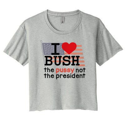 I LOVE BUSH Women's Crop Top Tee