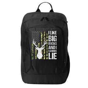 I Like Big Bucks And I Cannot Lie Deer Hunting USA Flag City Backpack