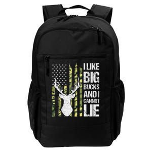 I Like Big Bucks And I Cannot Lie Deer Hunting USA Flag Daily Commute Backpack