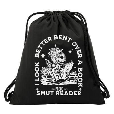I Look Better Bent Over A Book Smut Reader Drawstring Bag