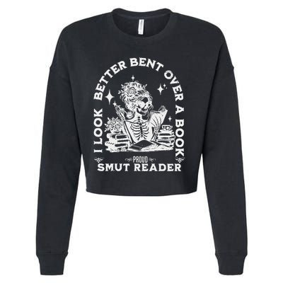 I Look Better Bent Over A Book Smut Reader Cropped Pullover Crew