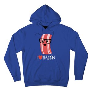 I Love Bacon Geeky Glasses Hoodie