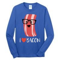 I Love Bacon Geeky Glasses Tall Long Sleeve T-Shirt