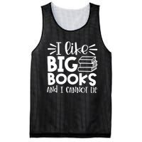 I Like Big Books And I Cannot Lie Book Nerd School Librarian Gift Mesh Reversible Basketball Jersey Tank