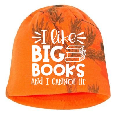 I Like Big Books And I Cannot Lie Book Nerd School Librarian Gift Kati - Camo Knit Beanie