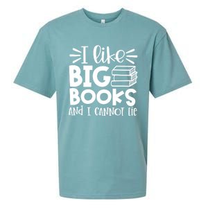 I Like Big Books And I Cannot Lie Book Nerd School Librarian Gift Sueded Cloud Jersey T-Shirt