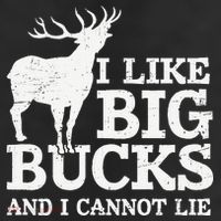 I Like Big Bucks And I Cannot Lie Deer Hunting 7 Panel Mesh Trucker Snapback Hat