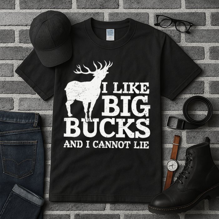I Like Big Bucks And I Cannot Lie Deer Hunting Tall T-Shirt