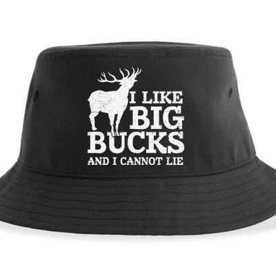 I Like Big Bucks And I Cannot Lie Deer Hunting Sustainable Bucket Hat