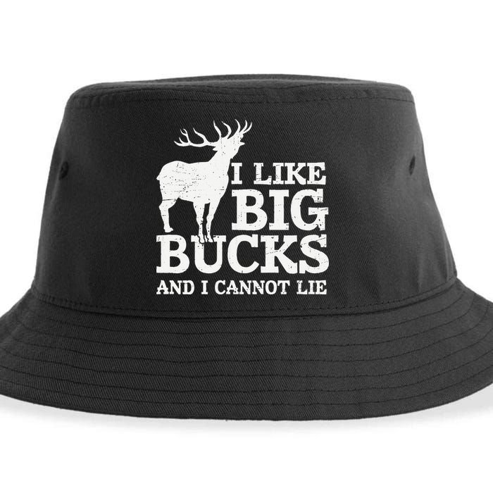 I Like Big Bucks And I Cannot Lie Deer Hunting Sustainable Bucket Hat