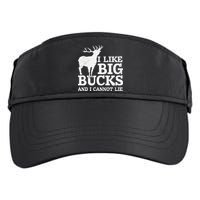 I Like Big Bucks And I Cannot Lie Deer Hunting Adult Drive Performance Visor