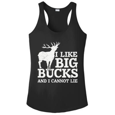 I Like Big Bucks And I Cannot Lie Deer Hunting Ladies PosiCharge Competitor Racerback Tank