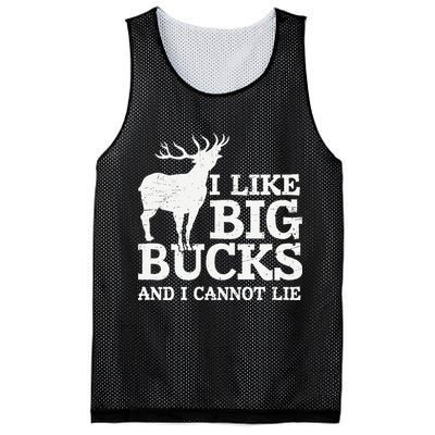 I Like Big Bucks And I Cannot Lie Deer Hunting Mesh Reversible Basketball Jersey Tank