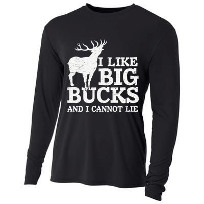I Like Big Bucks And I Cannot Lie Deer Hunting Cooling Performance Long Sleeve Crew