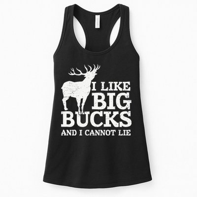 I Like Big Bucks And I Cannot Lie Deer Hunting Womens Tank Top